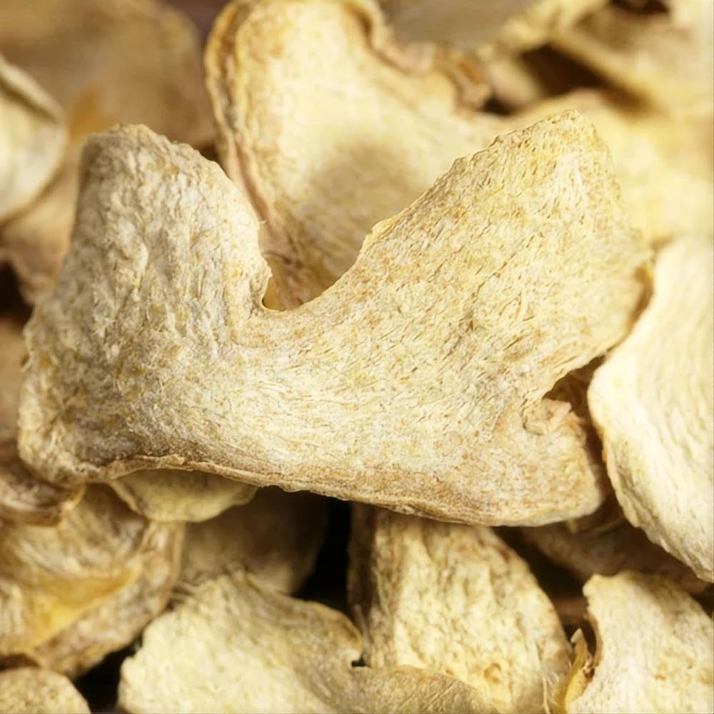 Dried Ginger Slices 干姜片 | Culinary-Grade Ginger Chips for Tea, Cooking & Baking | All-Natural Sun-Dried | No Additives | Rich Flavor & Aroma