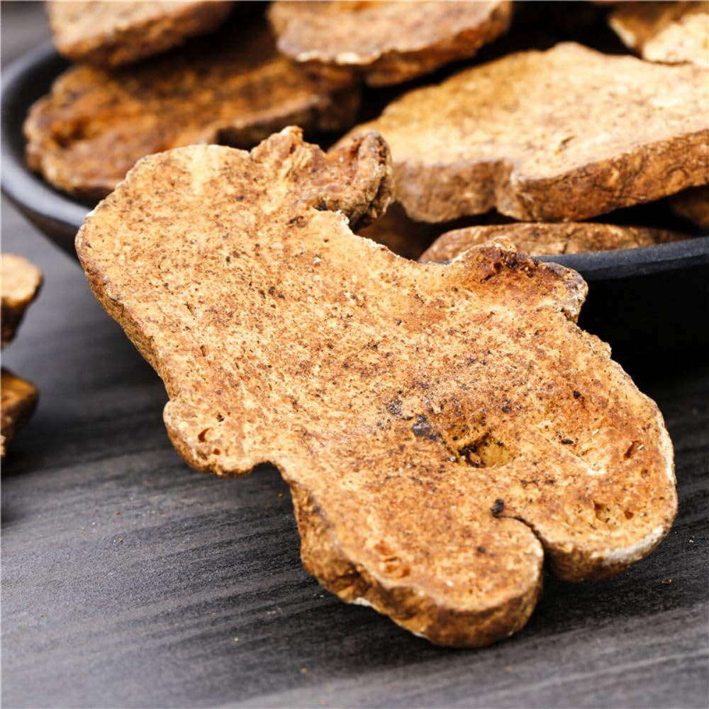 Atractylodes Bai Zhu 白术 - Premium Chinese Dried Herbs - Atractylodes Rhizome Tea - Cut Slices Bai Zhu - Natural Herbal Tea 炒白术 16 OZ