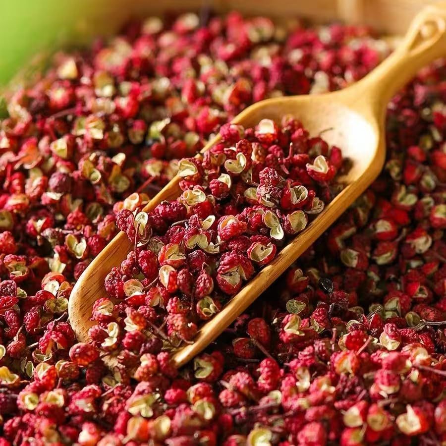 Dried Pepper Corn, Sichuan Peppercorn - 红花椒, Resealable Bag | Culinary-Grade Peppercorn Cooking & Baking | All-Natural Sun-Dried | No Additives | Rich Flavor & Aroma