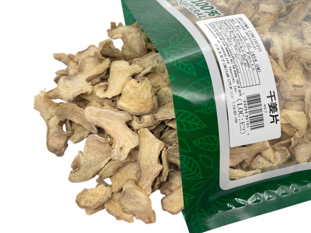 Dried Ginger Slices 干姜片 | Culinary-Grade Ginger Chips for Tea, Cooking & Baking | All-Natural Sun-Dried | No Additives | Rich Flavor & Aroma