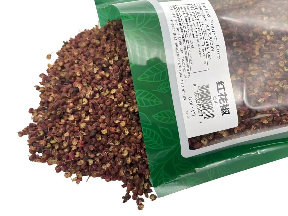 Dried Pepper Corn, Sichuan Peppercorn - 红花椒, Resealable Bag | Culinary-Grade Peppercorn Cooking & Baking | All-Natural Sun-Dried | No Additives | Rich Flavor & Aroma