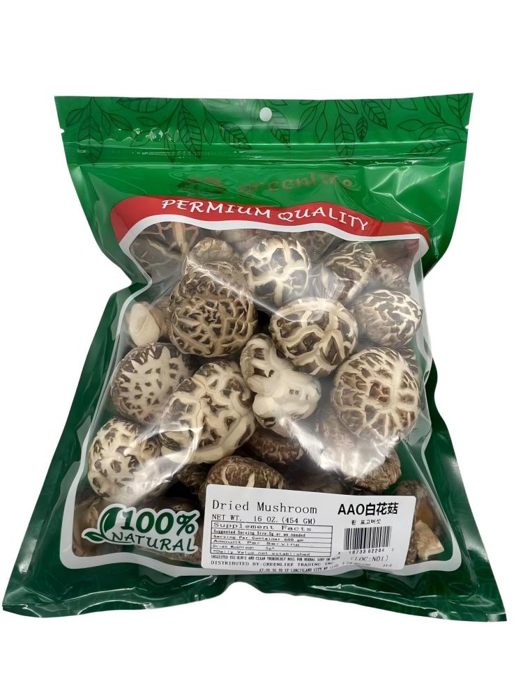 Premium Dried White Flower Mushrooms 白花菇 - Thick Whole Caps, 85% Cracked Blooms | All-Natural Umami for Soups, Stews & Hot Pot | Resealable Moisture-Proof Bag |  No Debris