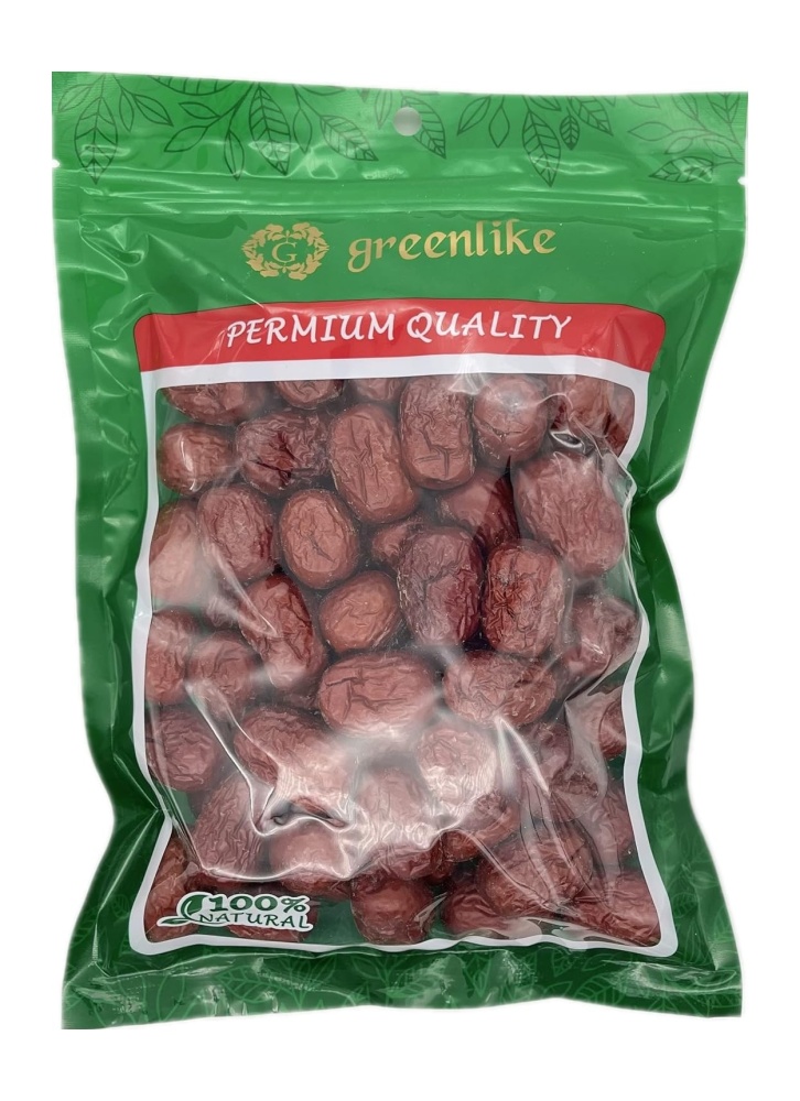 Natural Dried JUJUBE RED DATES 12OZ 新疆特级贡枣 红枣 Improve sleep, Health Snack, Dried Fruit, Sweet and Chewy