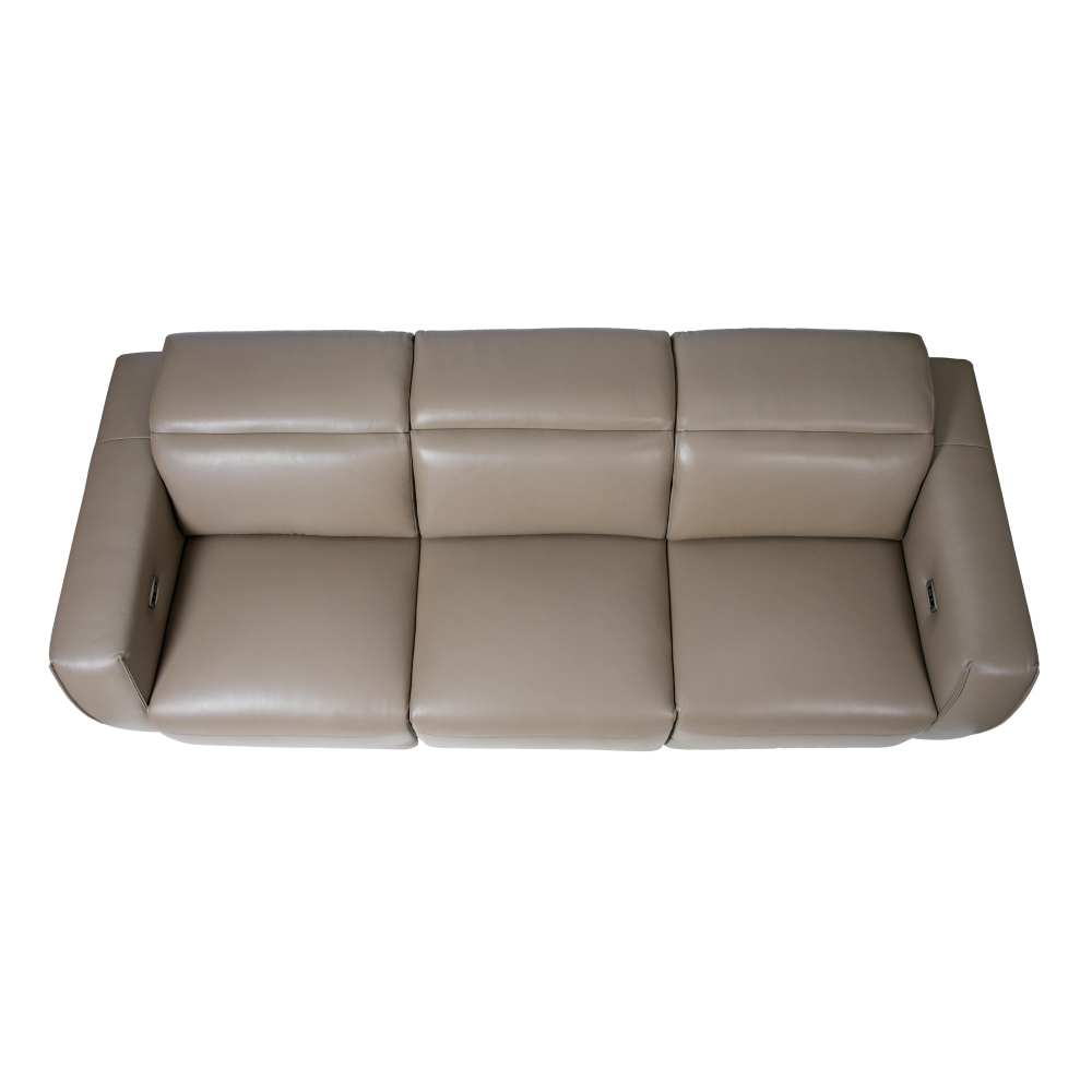 Freya 四座全真皮電動功能梳化