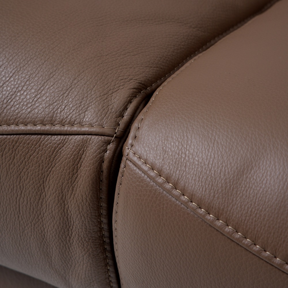 Finn 三座全真皮電動功能梳化