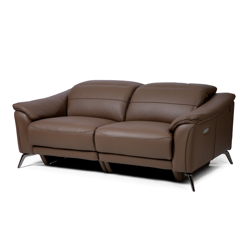 Finn 三座全真皮電動功能梳化