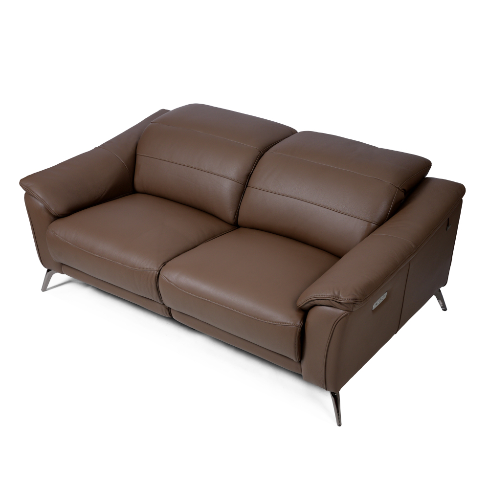 Finn 三座全真皮電動功能梳化