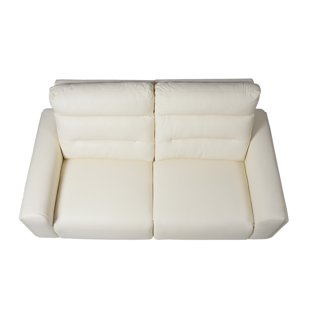 Yadira 三座全真皮電動功能梳化