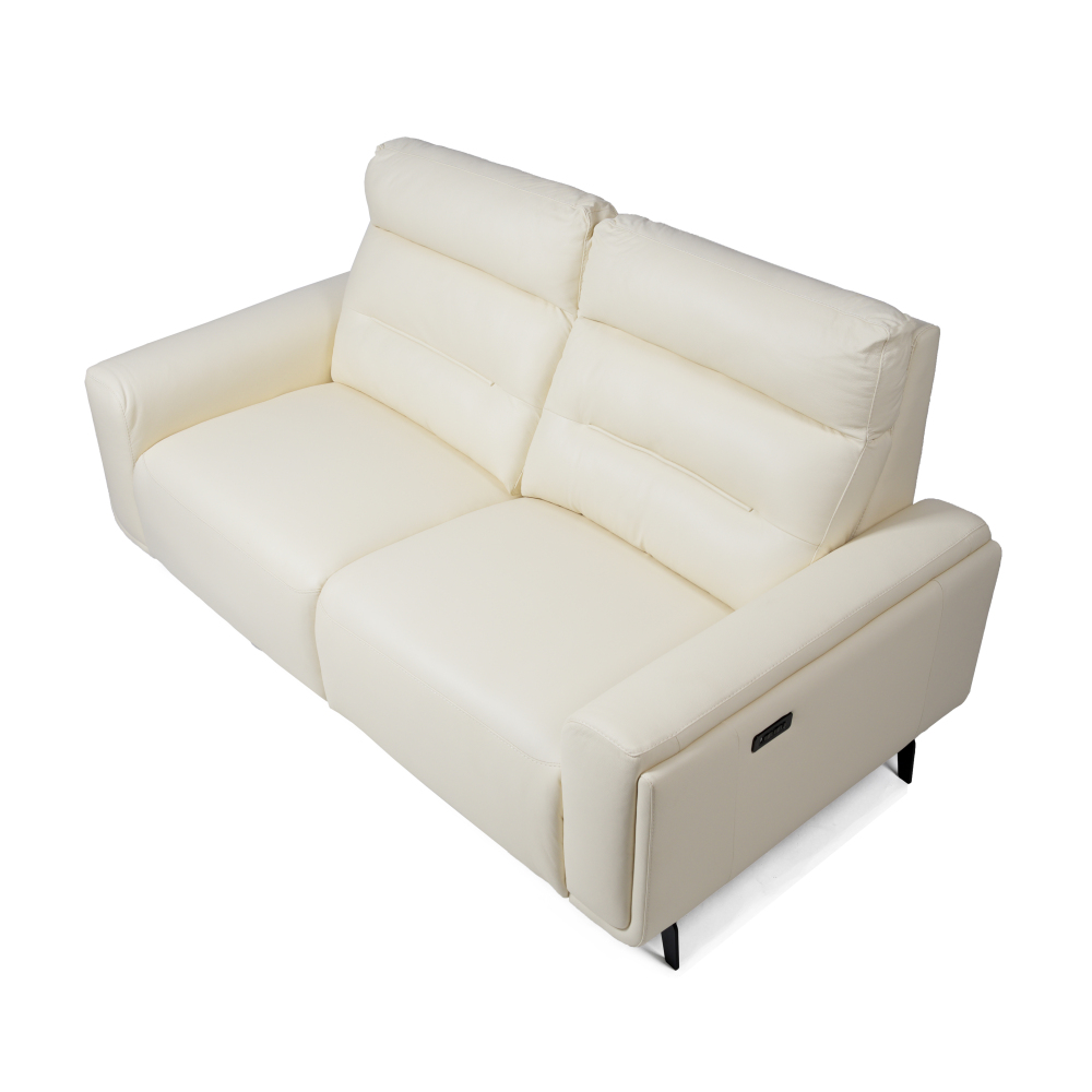 Yadira 三座全真皮電動功能梳化