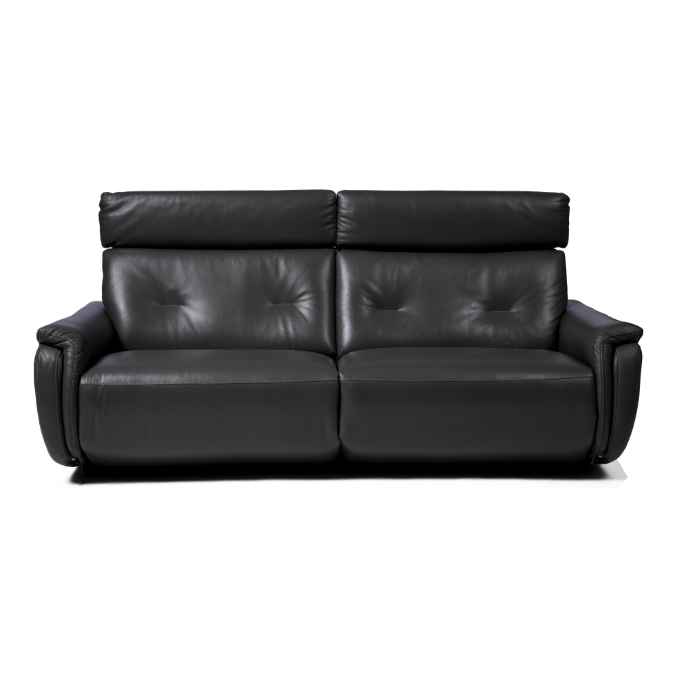 Yana 三座全真皮電動功能梳化