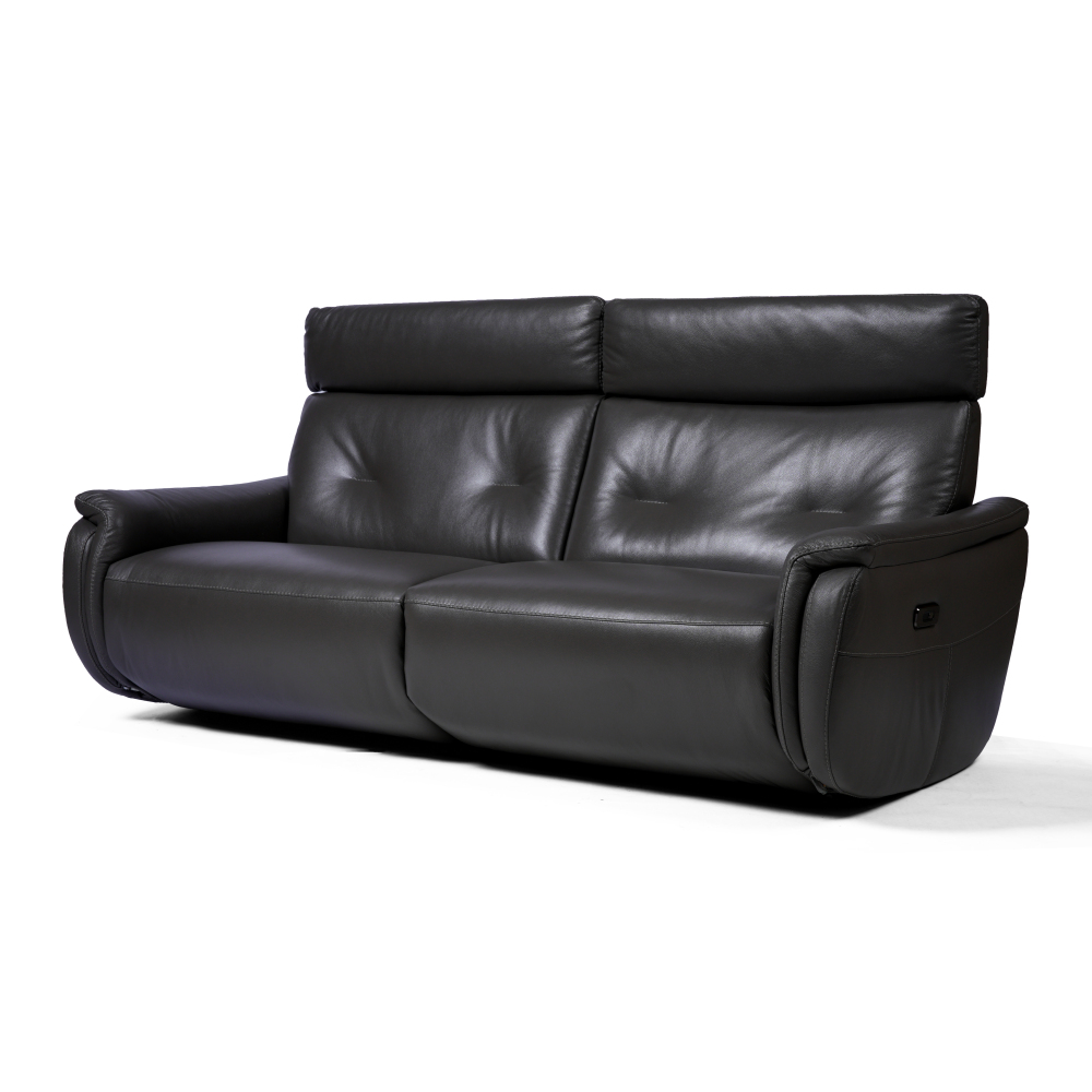 Yana 三座全真皮電動功能梳化