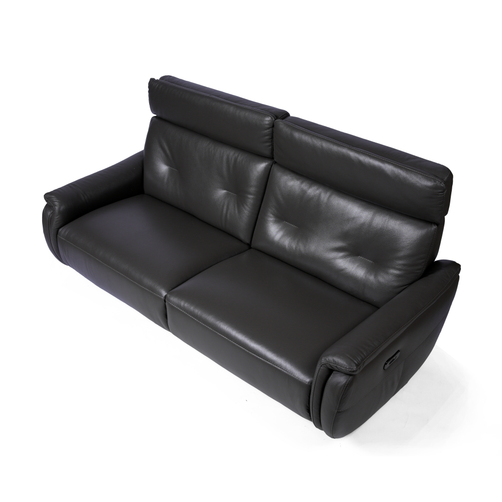 Yana 三座全真皮電動功能梳化