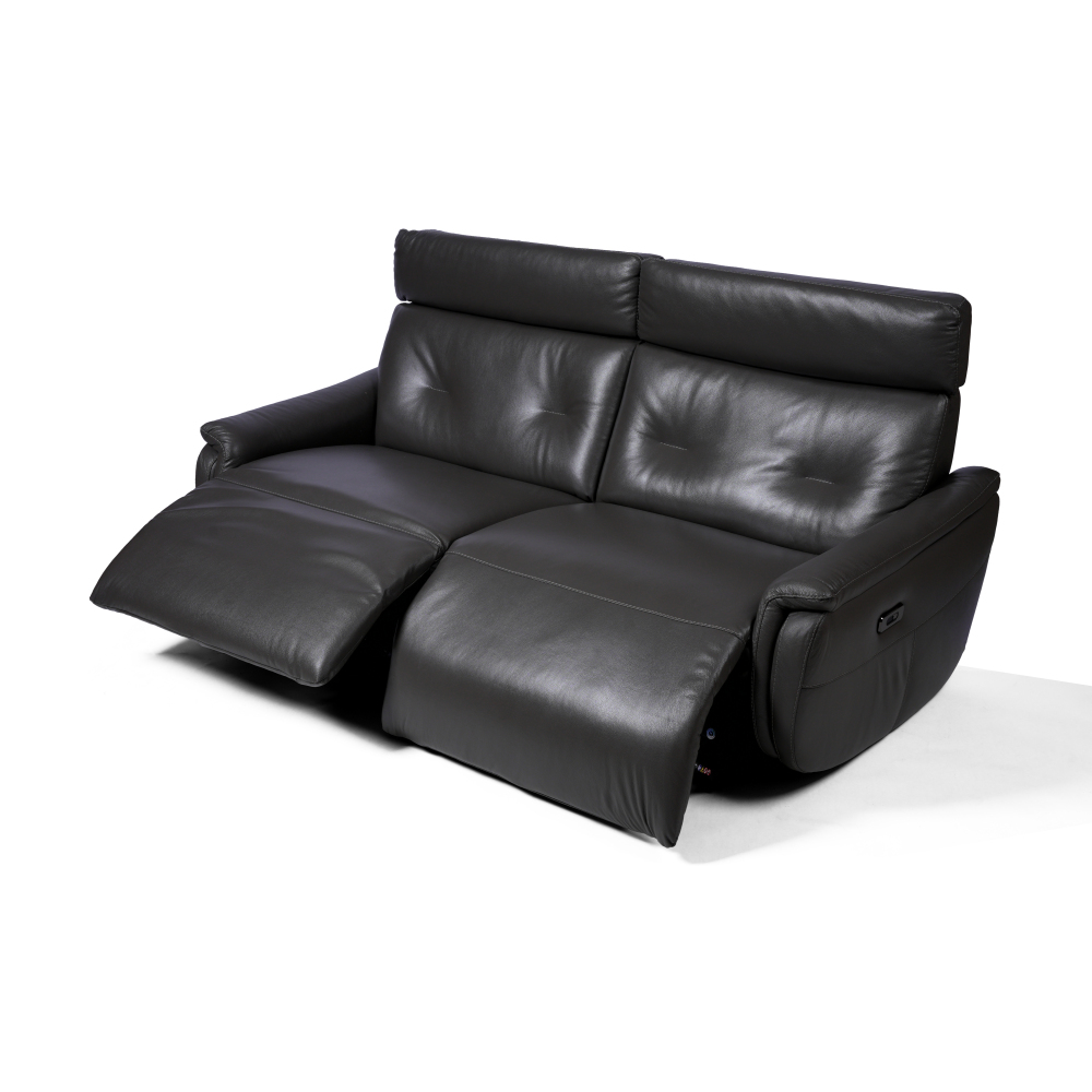 Yana 三座全真皮電動功能梳化