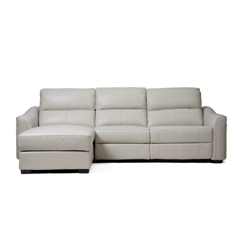 TONY 四座全真皮左貴妃電動功能梳化