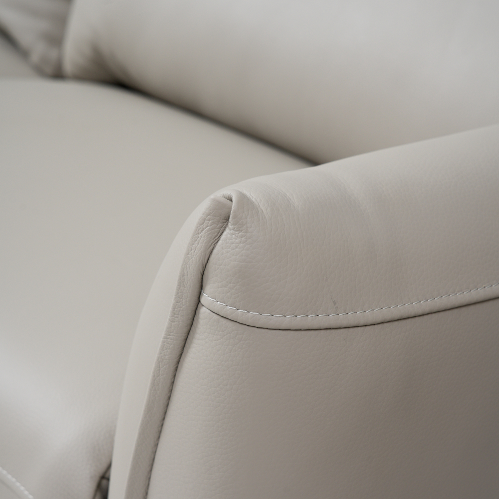 TAYLOR 三座全真皮電動功能梳化