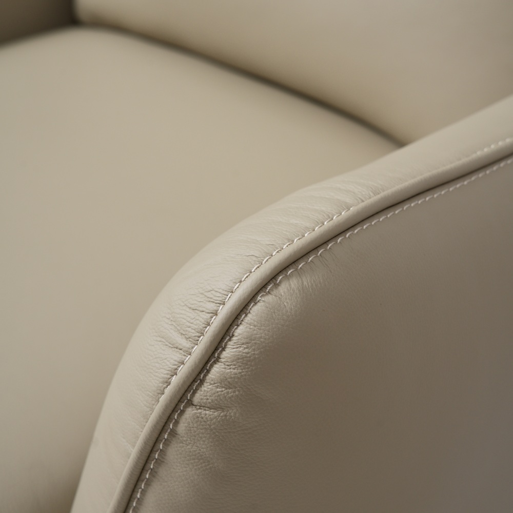 Poppy 單人半圓靠背全真皮梳化