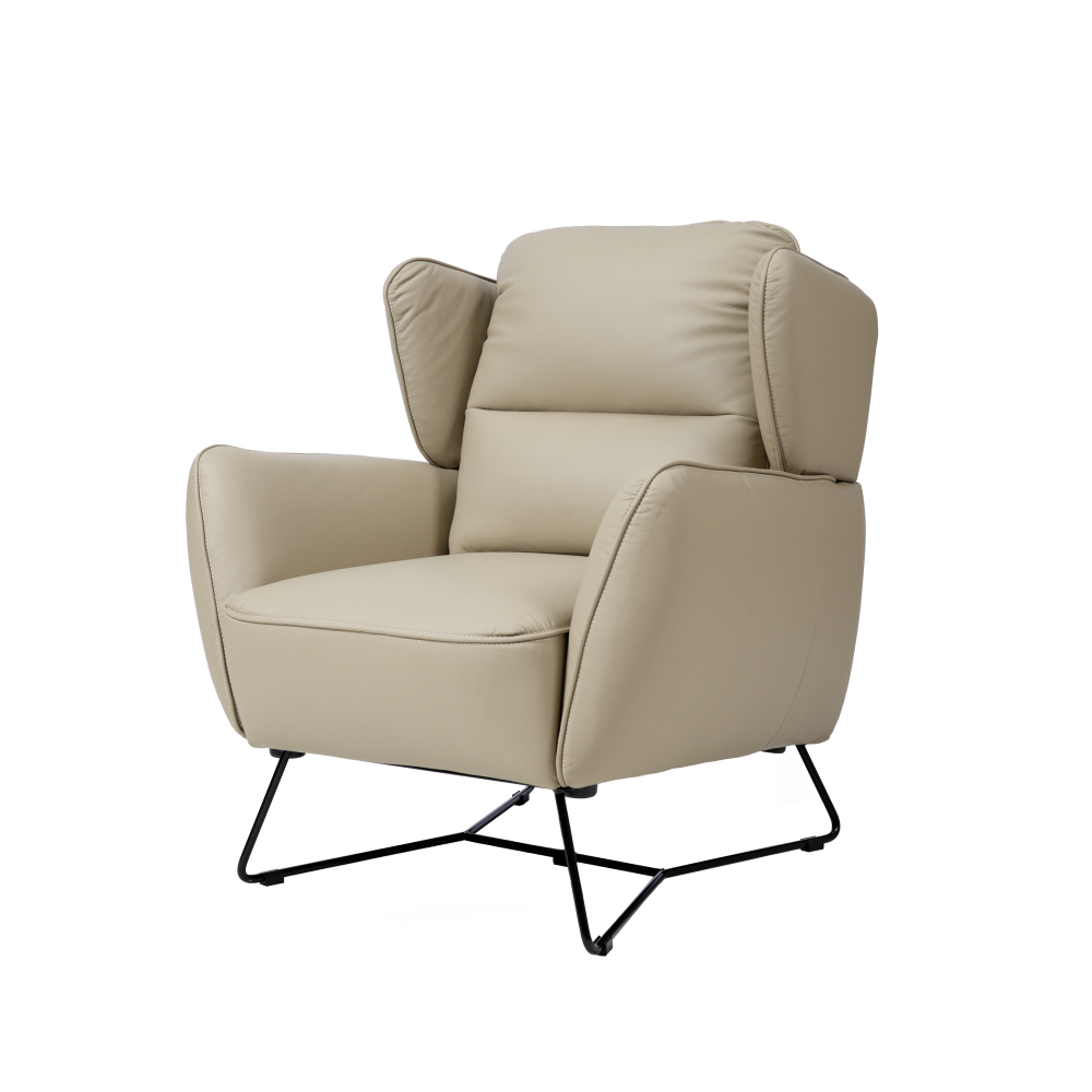 Poppy 單人半圓靠背全真皮梳化