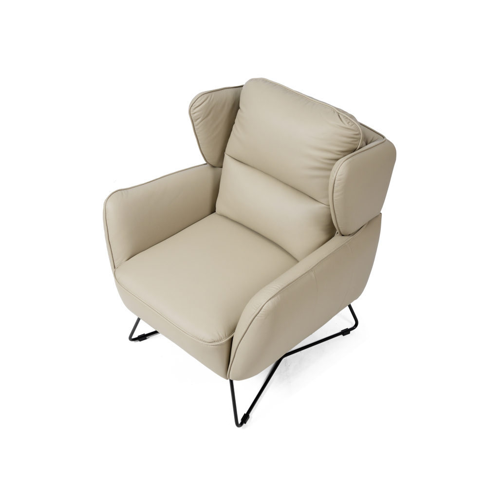 Poppy 單人半圓靠背全真皮梳化