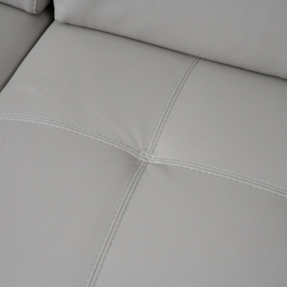 Yidel 三座全真皮電動功能梳化