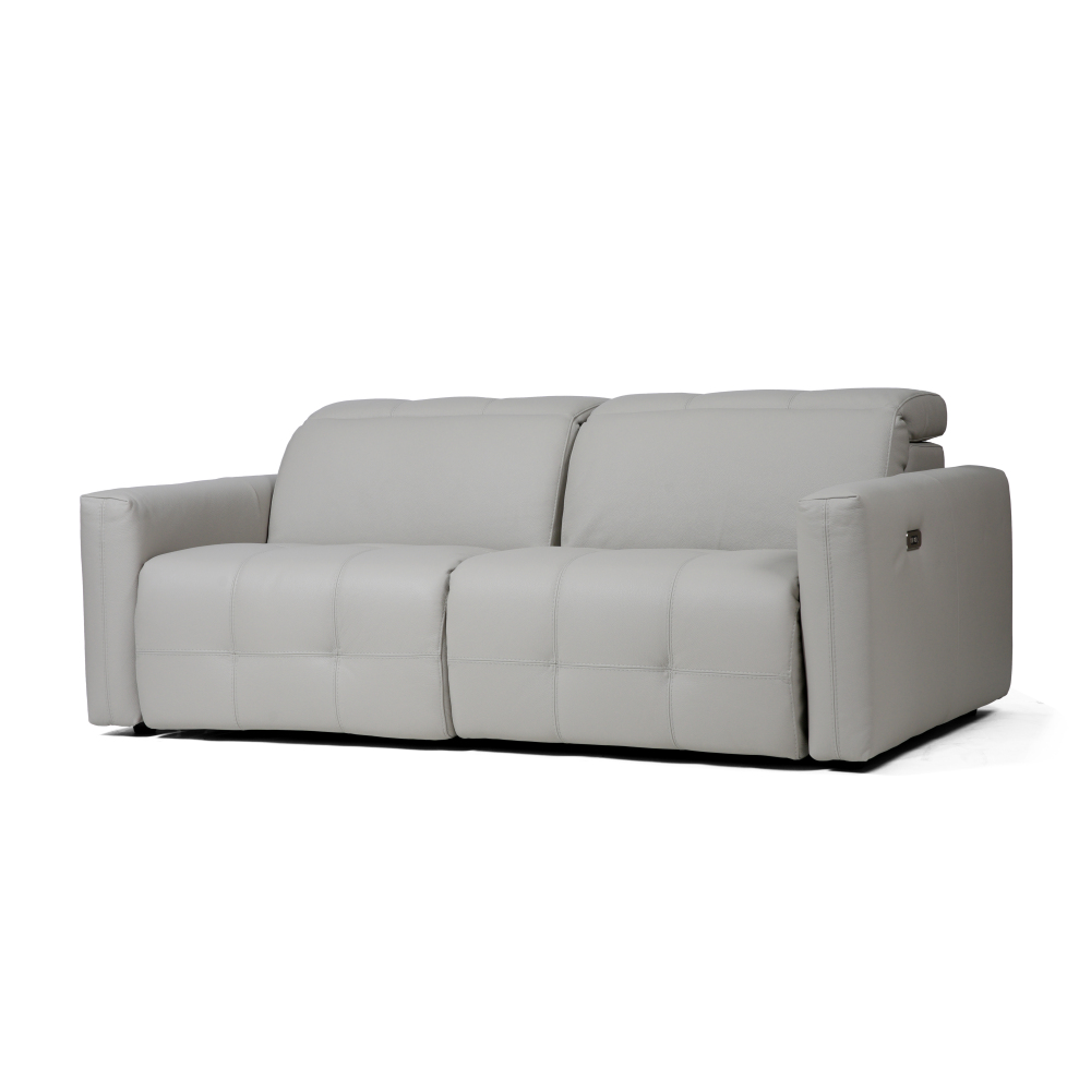 Yidel 三座全真皮電動功能梳化