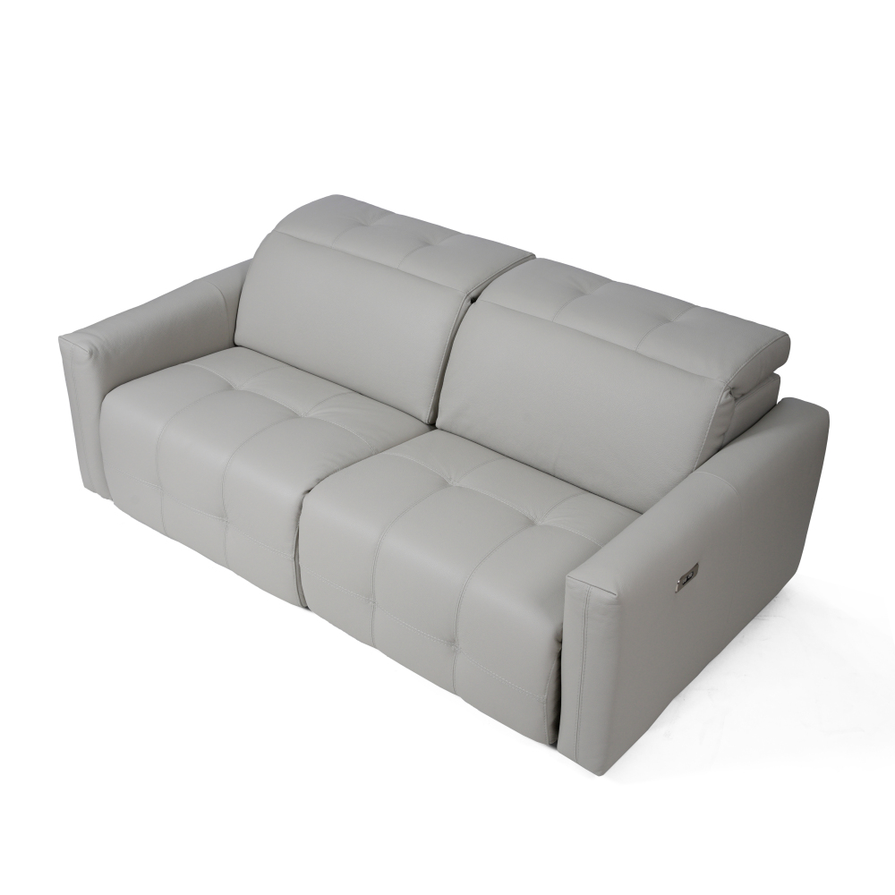 Yidel 三座全真皮電動功能梳化