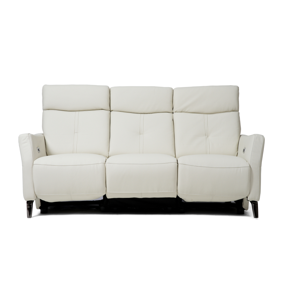 ZOIE 三座全真皮電動功能梳化