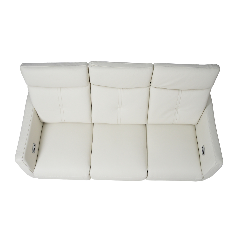 ZOIE 三座全真皮電動功能梳化