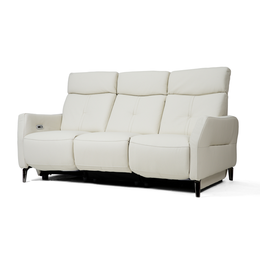 ZOIE 三座全真皮電動功能梳化