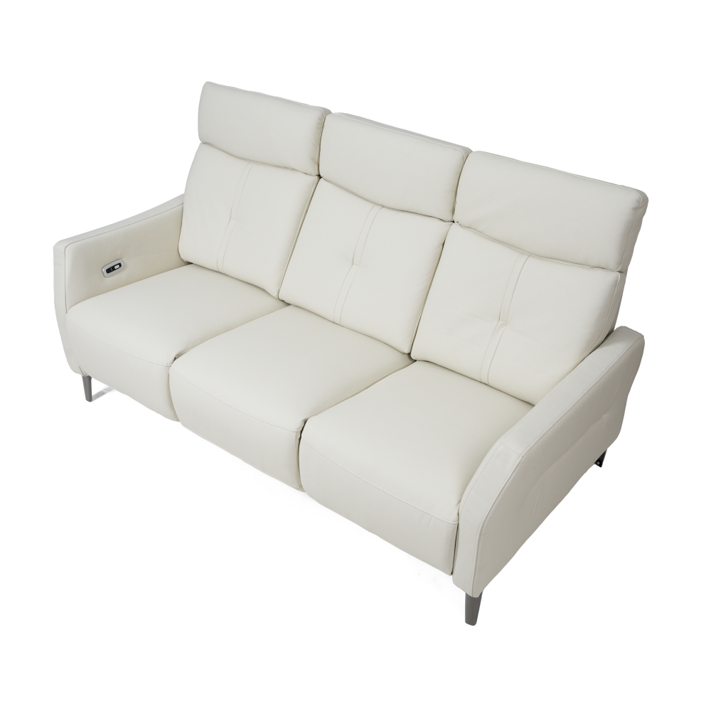 ZOIE 三座全真皮電動功能梳化