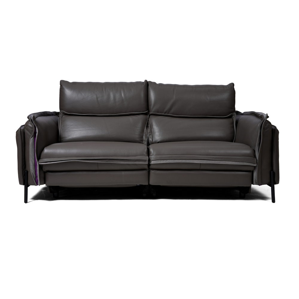 ZELDA 三座全真皮電動功能梳化