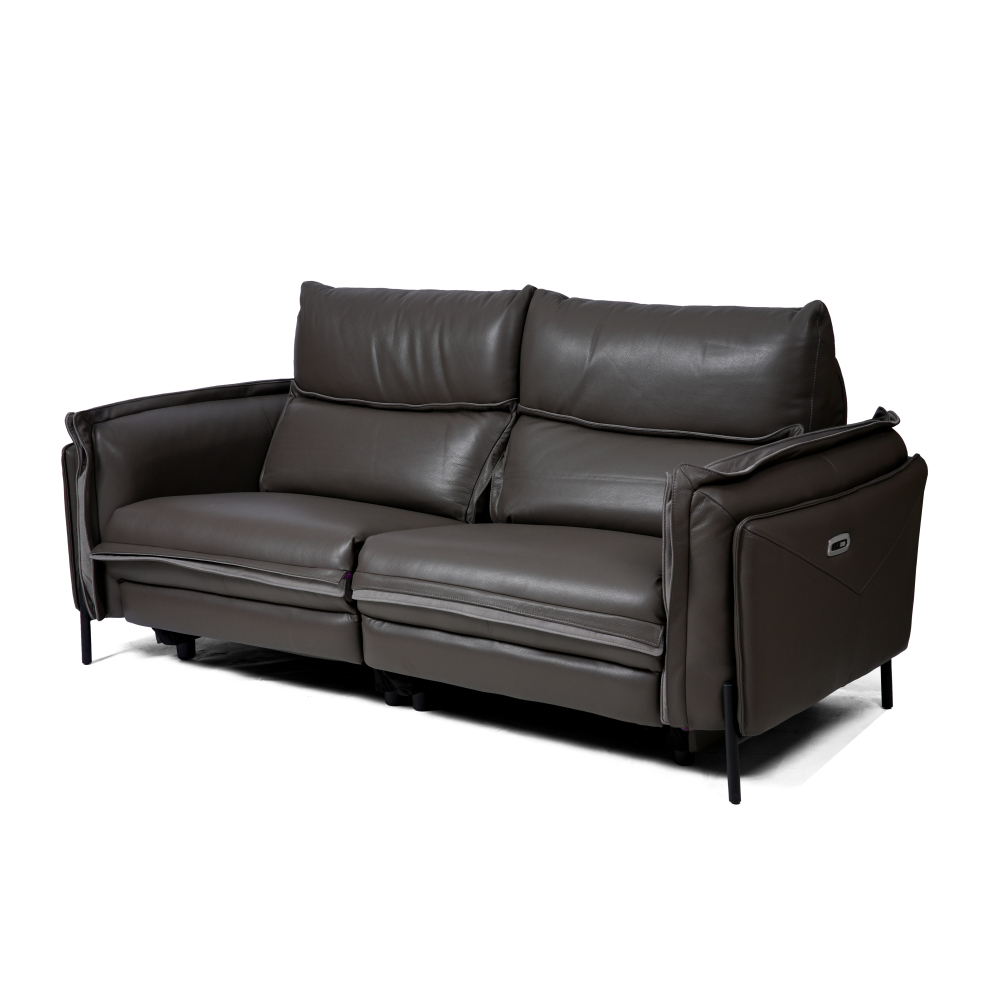 ZELDA 三座全真皮電動功能梳化