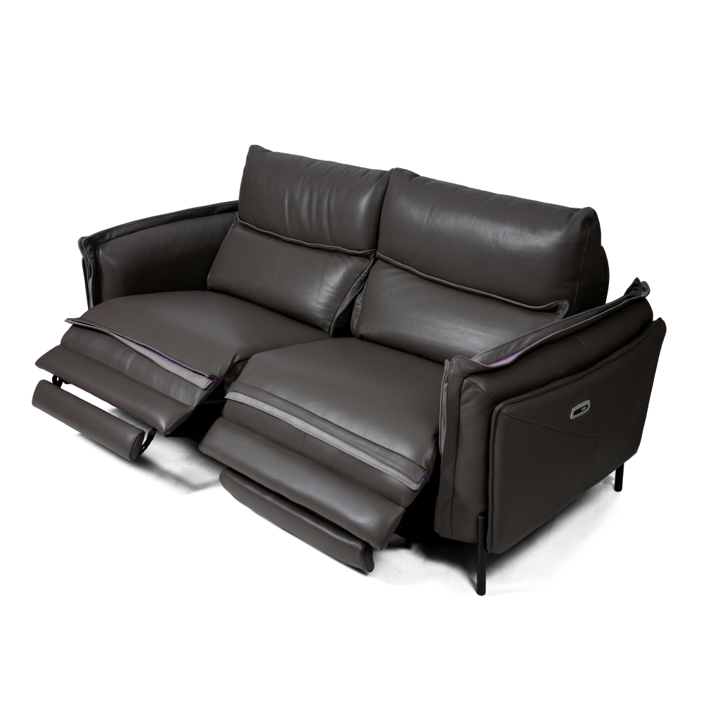 ZELDA 三座全真皮電動功能梳化