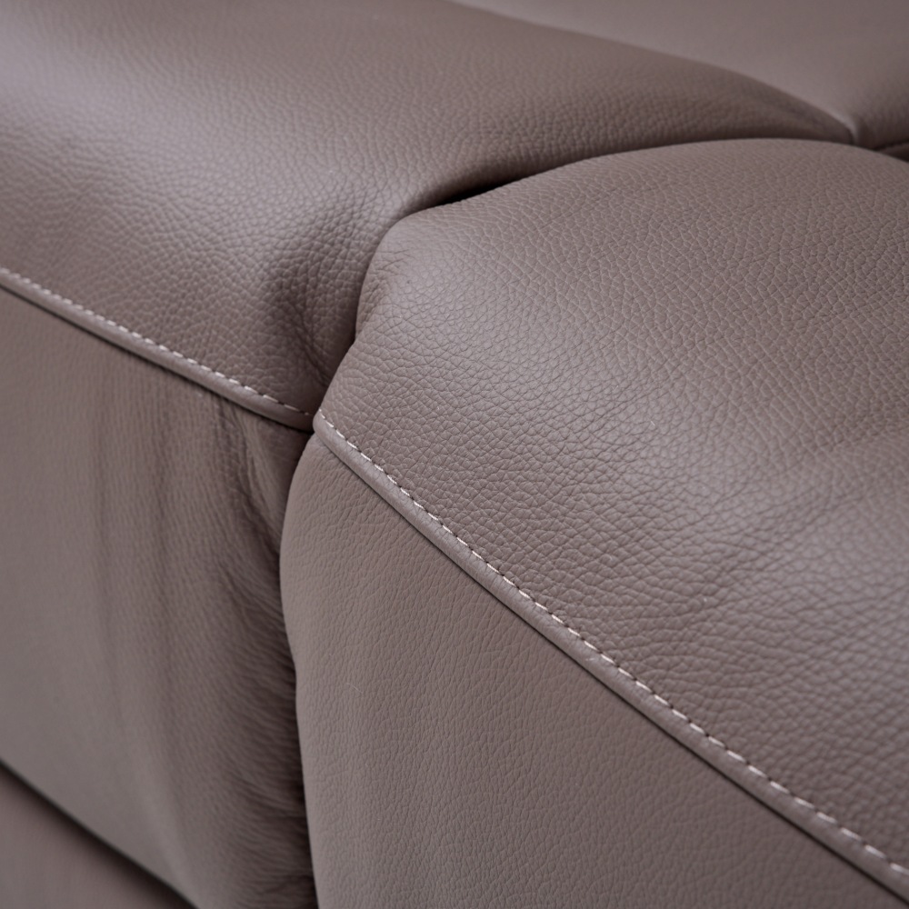 ZACHARY 三座全真皮電動功能梳化