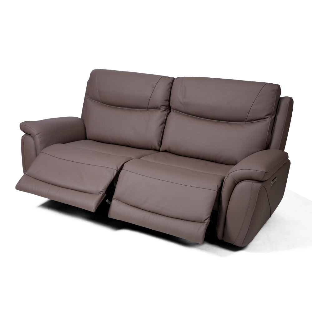 ZACHARY 三座全真皮電動功能梳化