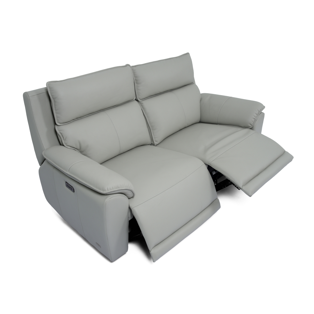 Peggy 三座全真皮電動功能梳化