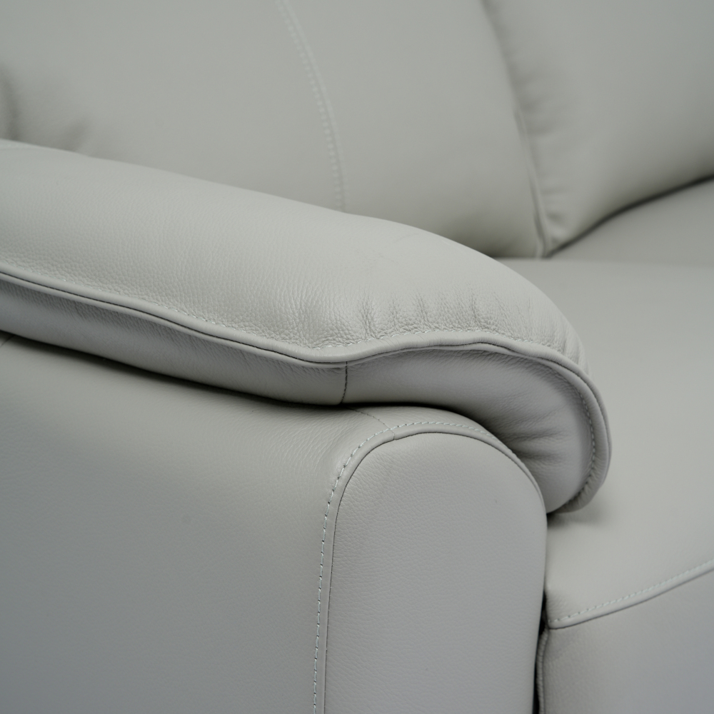 Peggy 三座全真皮電動功能梳化