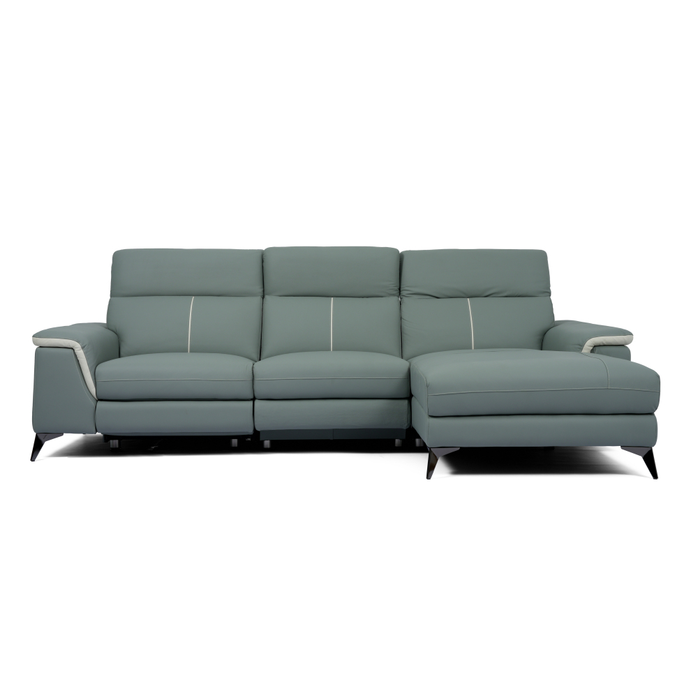 Piper 四座全真皮左貴妃電動功能梳化