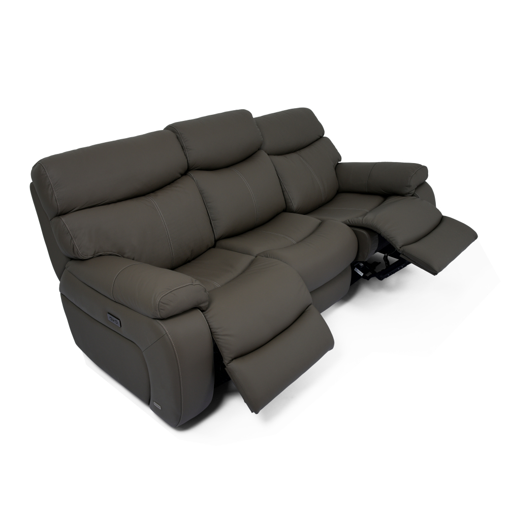 Paula 兩座全真皮電動功能梳化