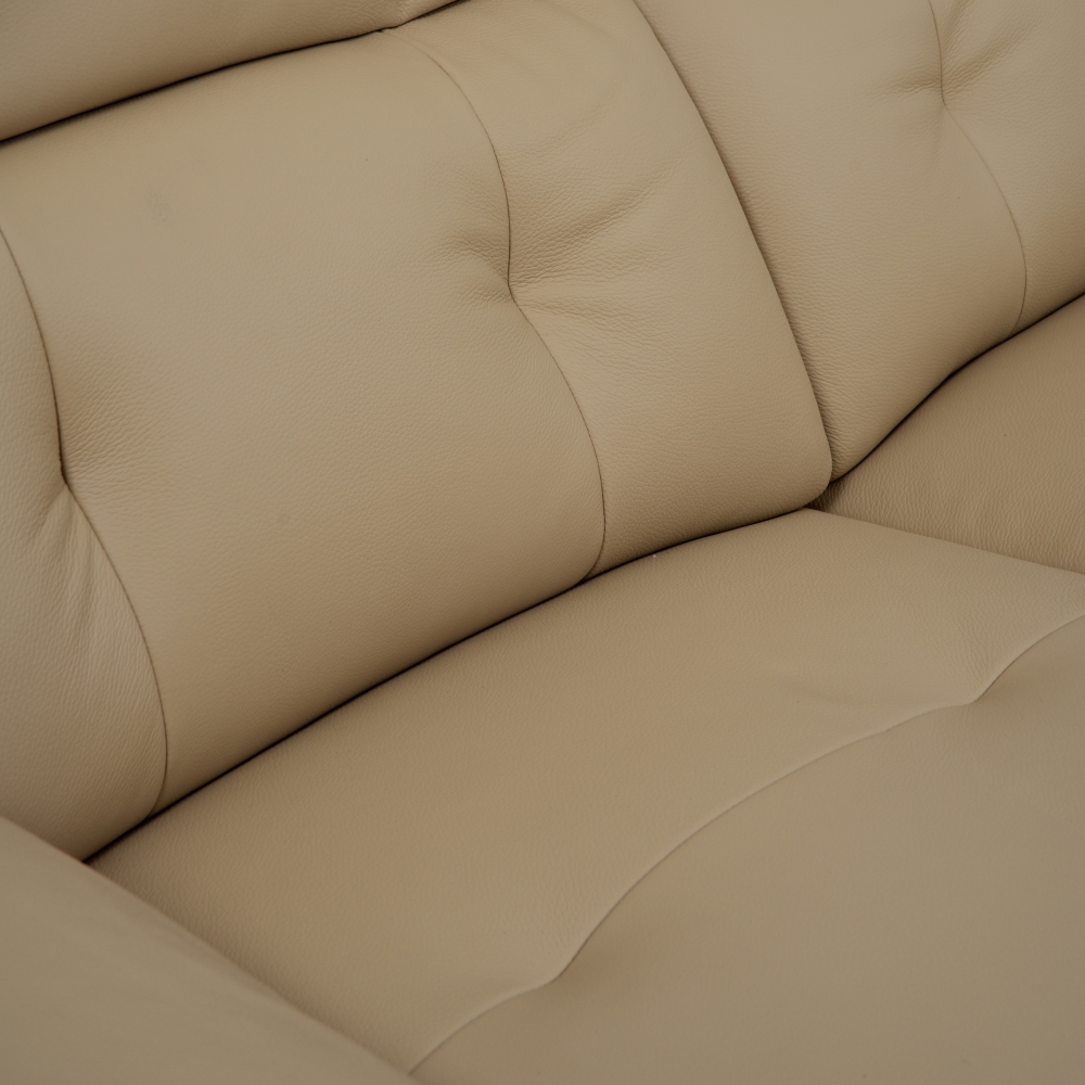 Franco 三座全真皮電動功能梳化