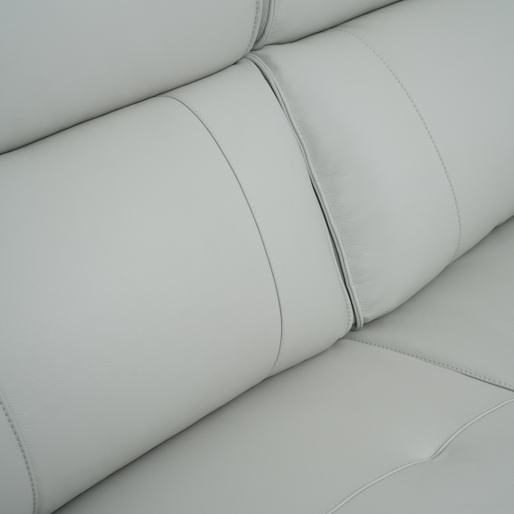 Pag 三座全真皮電動功能梳化