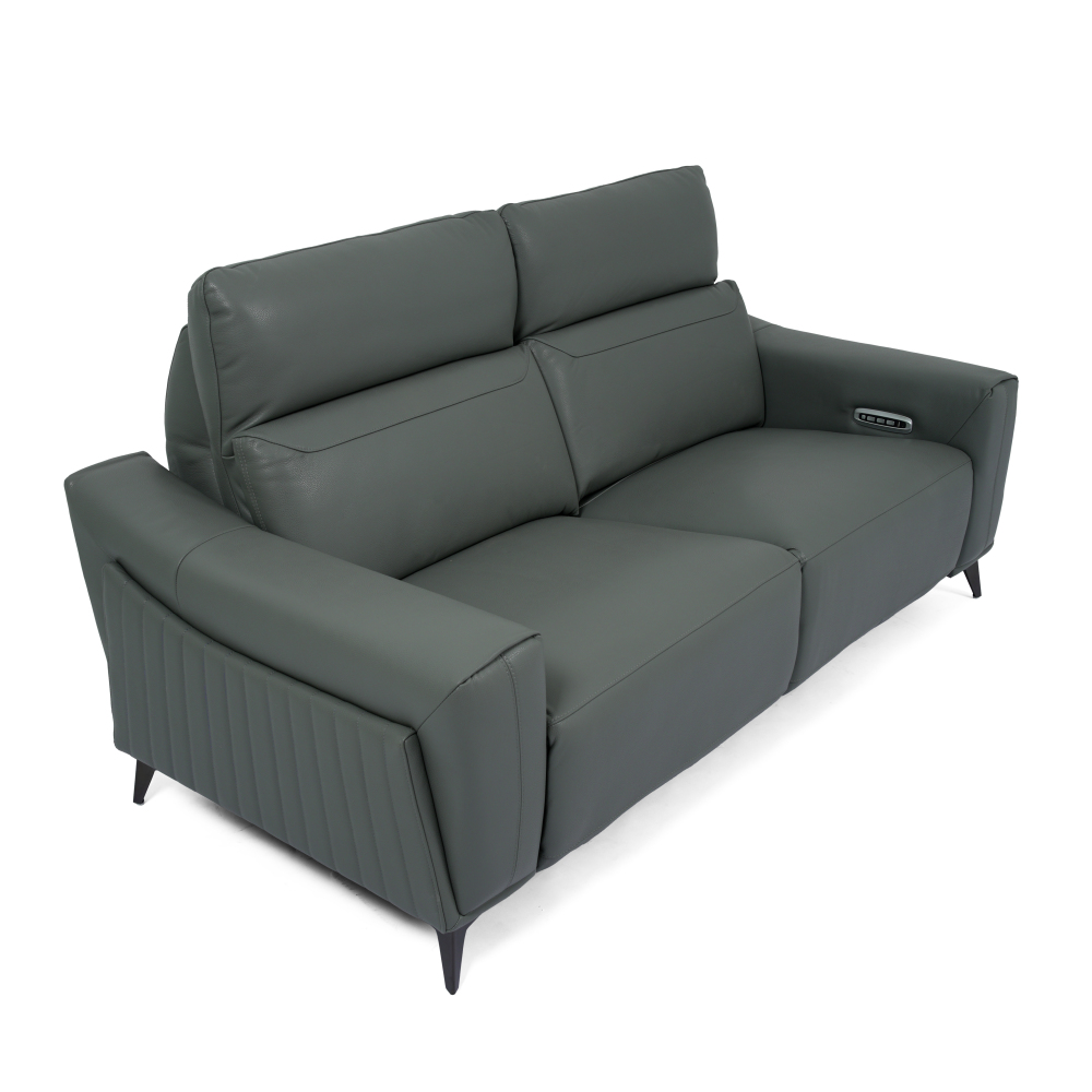 ZADA 三座全真皮電動功能梳化