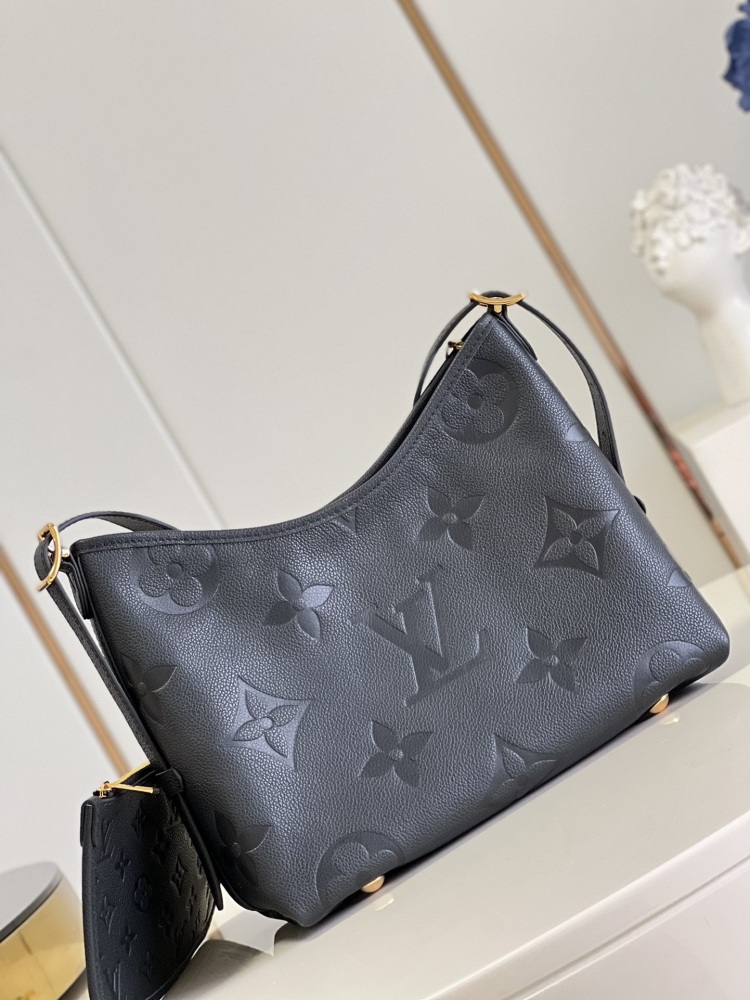 BLV, M46288 black, CarryAll small handbag made of Monogram Empreinte embossed leather