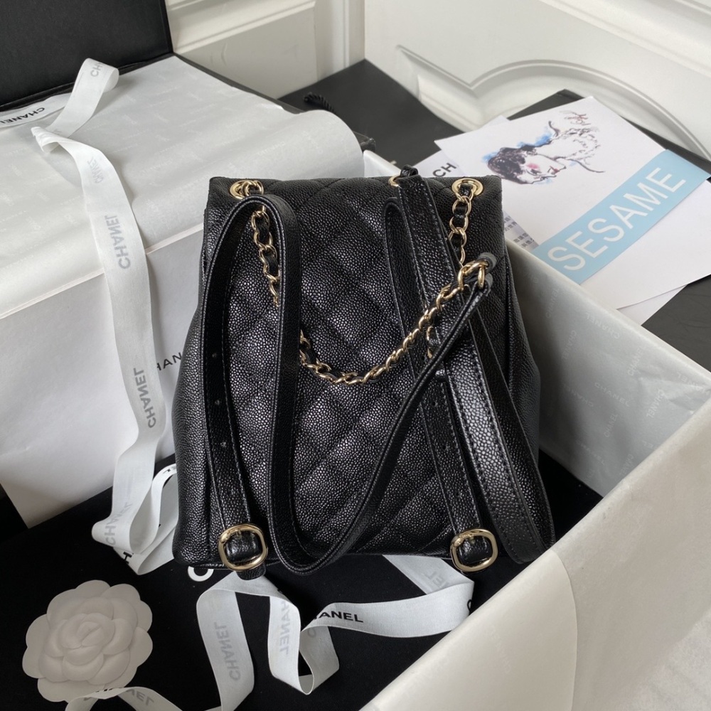 Chanel AS3860 23P super popular double backpack is very small in size and difficult to buy. It will definitely become a classic and highly recommended
