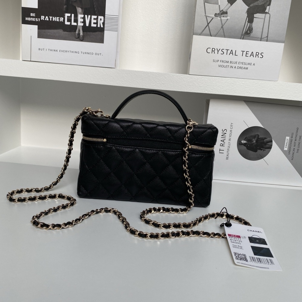 Chanel AP4531 Fashion New Favorite 25C Spring New Product Exquisite and Compact Chain Handbag Granular Calfskin with Golden Metal Litchi Pattern Leather Surface Not Easy to Scratch