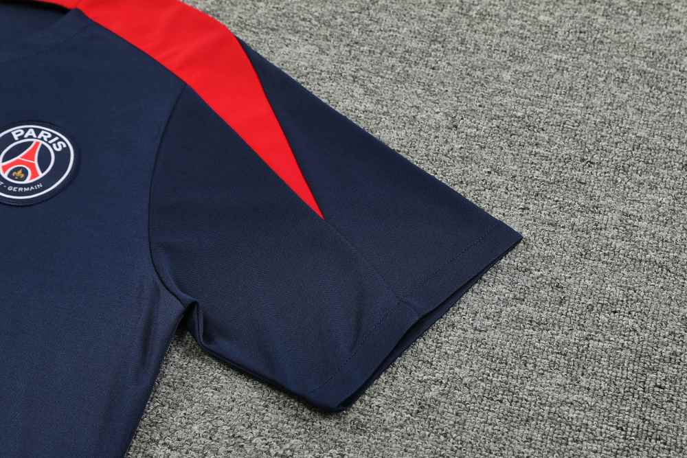 2425 Paris Saint-Germain F.C. Training clothes suit Short sleeve Fan version