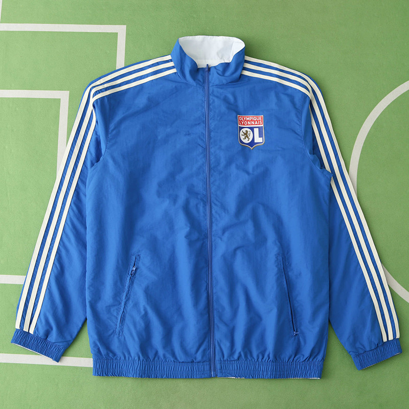 2425 Olympique Lyonnais Wear on both sides windbreaker