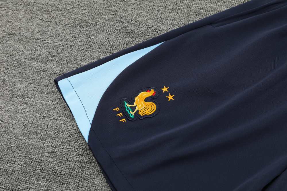 2425 France Training clothes suit Short sleeve Fan version