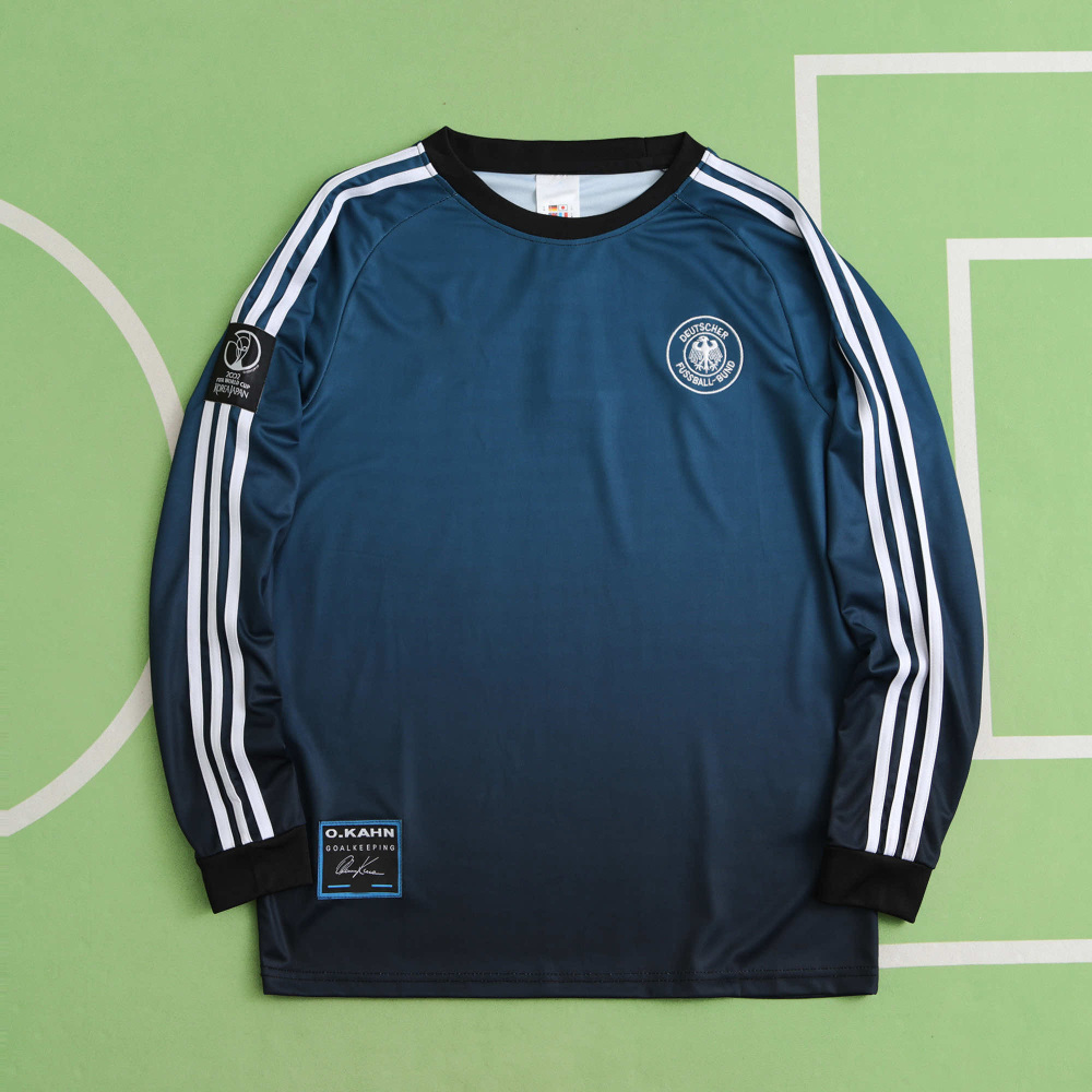 2002 season Germany goalkeeper Long sleeved retro Fan version