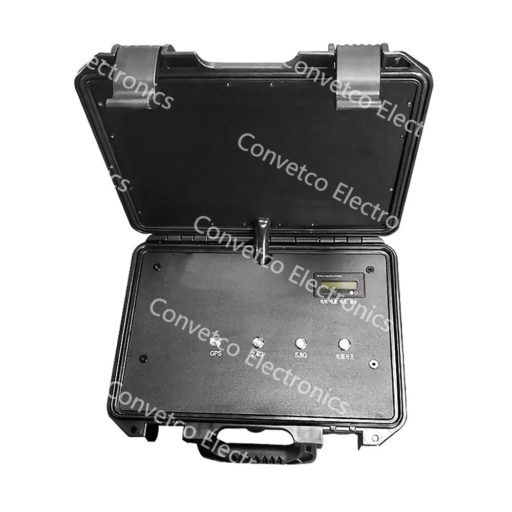 1.5 km 3 Bands Portable UAV countermeasure suitcase drone portable jamming device for UAV Most Drone