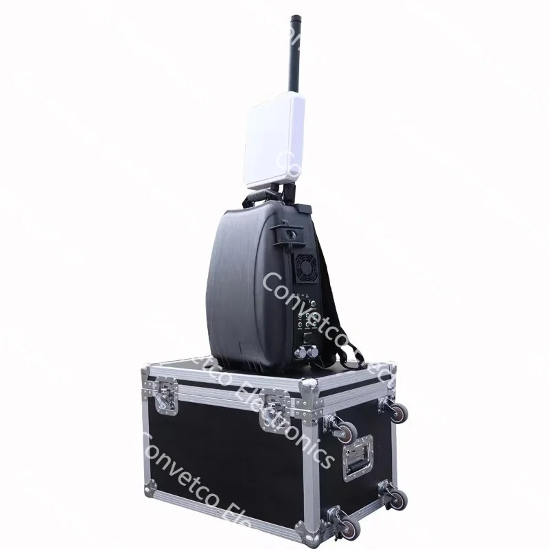 2.5km 400w 8 Bands Omni-directional Directional High-powered UAV Defence Backpack Equipment Anti-Drone Device for UAV Most Drone